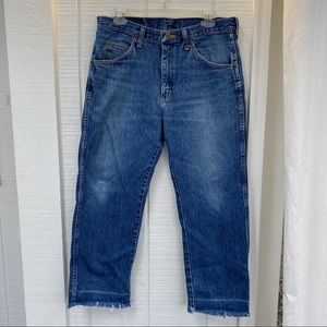 Vintage Wrangler boyfriend-cut mid-rise jeans